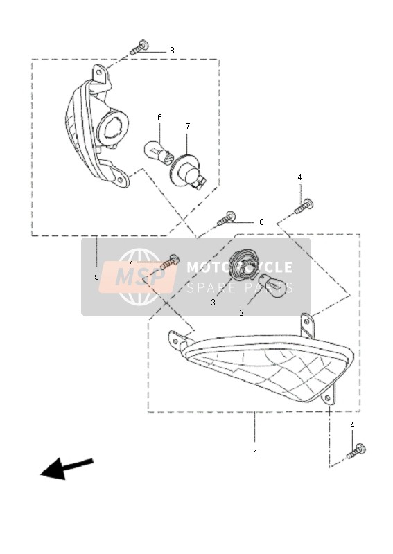 Yamaha VP250 X-CITY 2011 Flasher Light for a 2011 Yamaha VP250 X-CITY